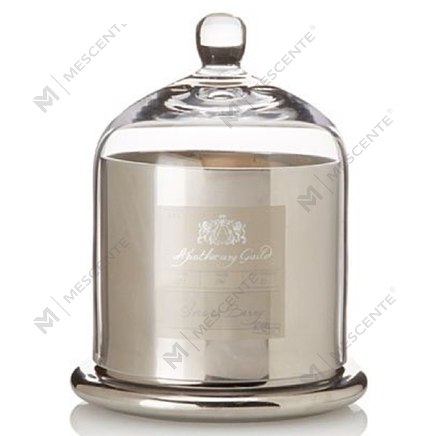 Mescente Luxury Silver Domed cover เชิงเทียนหอม แก้วโดม Jars