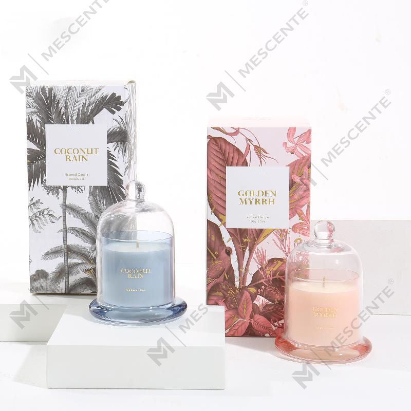M&Scent โลโก้ที่กำหนดเอง กล่องหรูหรา ขี้ผึ้งธรรมชาติ 100% มินิโฮม เทียนของขวัญ