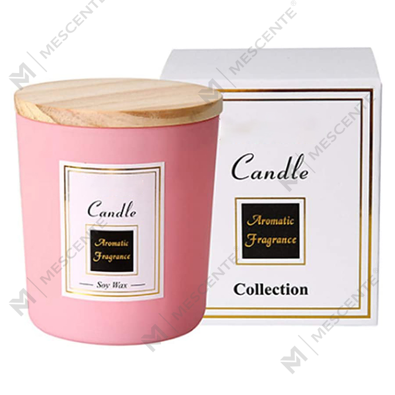 เทียนถั่วเหลืองพิมพ์ลาย M&Scent เทียนไล่ยุงไม้จันทน์