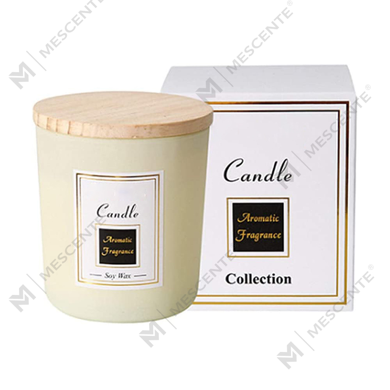 เทียนถั่วเหลืองพิมพ์ลาย M&Scent เทียนไล่ยุงไม้จันทน์
