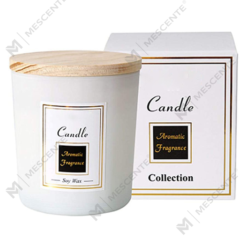 เทียนถั่วเหลืองพิมพ์ลาย M&Scent เทียนไล่ยุงไม้จันทน์