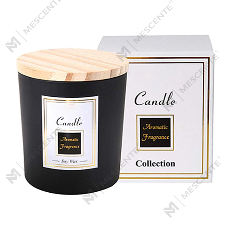 เทียนถั่วเหลืองพิมพ์ลาย M&Scent เทียนไล่ยุงไม้จันทน์