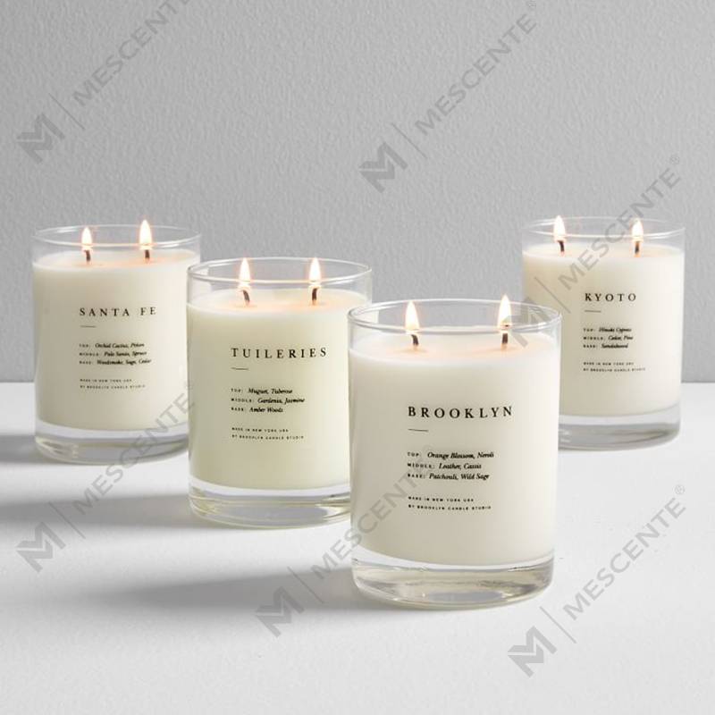 M&SENTE สินค้าใหม่ ของตกแต่งบ้าน เทียนหอมไส้ตะเกียง 2 ไส้ในขวดแก้ว
