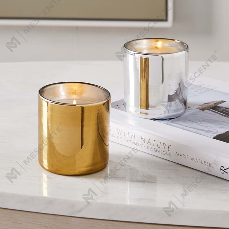Amazon Luxury Custom Gold พิมพ์โลโก้ขวดแก้วสีดำเทียนขี้ผึ้งถั่วเหลืองเทียนตกแต่งชุดของขวัญ