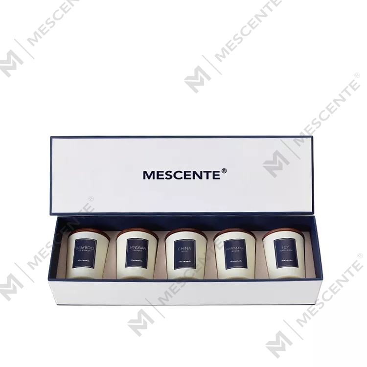 M&scent เทียนหอมน้ำมันหอมระเหยฉลากส่วนตัวขายส่งหรูหราพร้อมฝาปิด, เทียนอโรมา