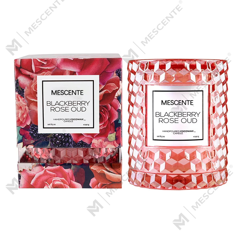 M&Scent เทียนไอคอนตกแต่งคริสต์มาสแบบกำหนดเอง Blackberry Rose Oud