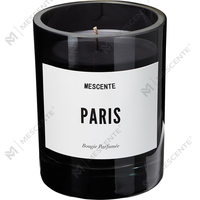 M&Scent ขายส่งฉลากส่วนตัวหรูหราสีดำโลโก้ส่วนบุคคลเทียนหอม