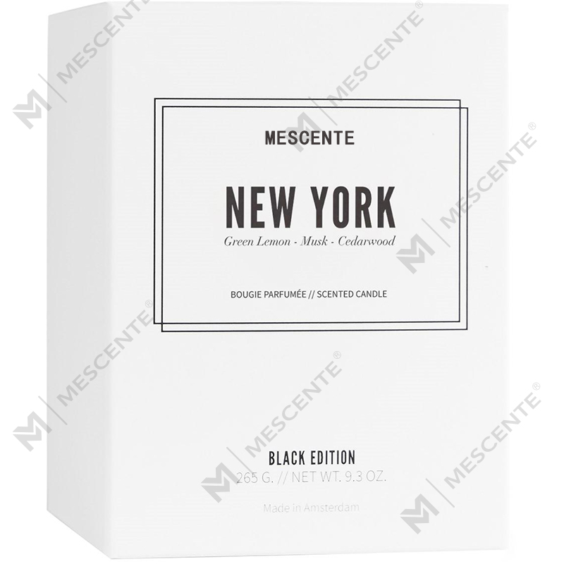 M&Scent ขายส่งฉลากส่วนตัวหรูหราสีดำโลโก้ส่วนบุคคลเทียนหอม