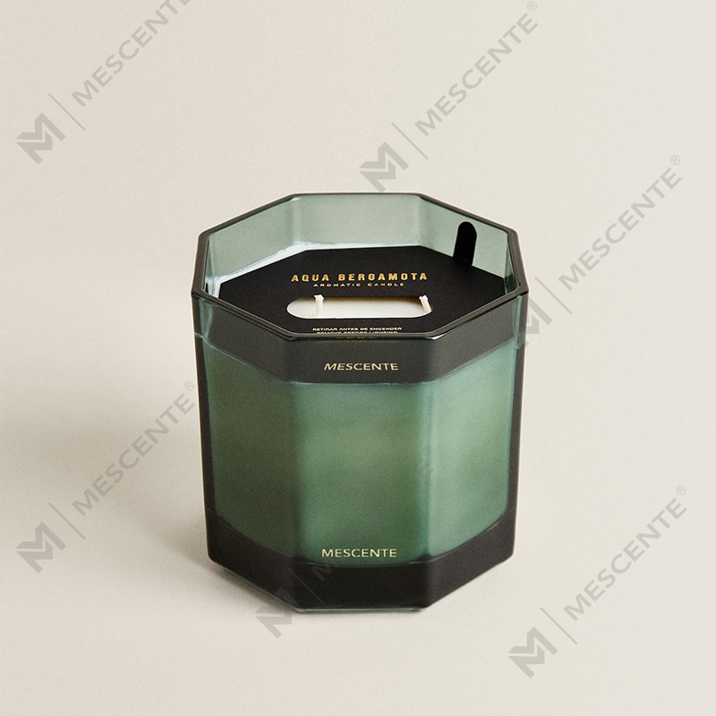 M&Scent Custom Factory ขวดแก้วฉลากส่วนตัวเทียนหอมขี้ผึ้งถั่วเหลืองธรรมชาติ
