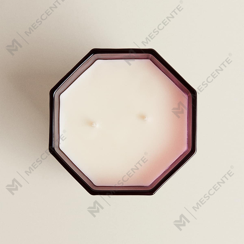 M&Scent เทียนหอมคริสต์มาสสุดหรู เทียนหอมอโรมาเธอราพีอโรมาเทียนขี้ผึ้งถั่วเหลืองในกล่องของขวัญขวดแก้วสีดำ