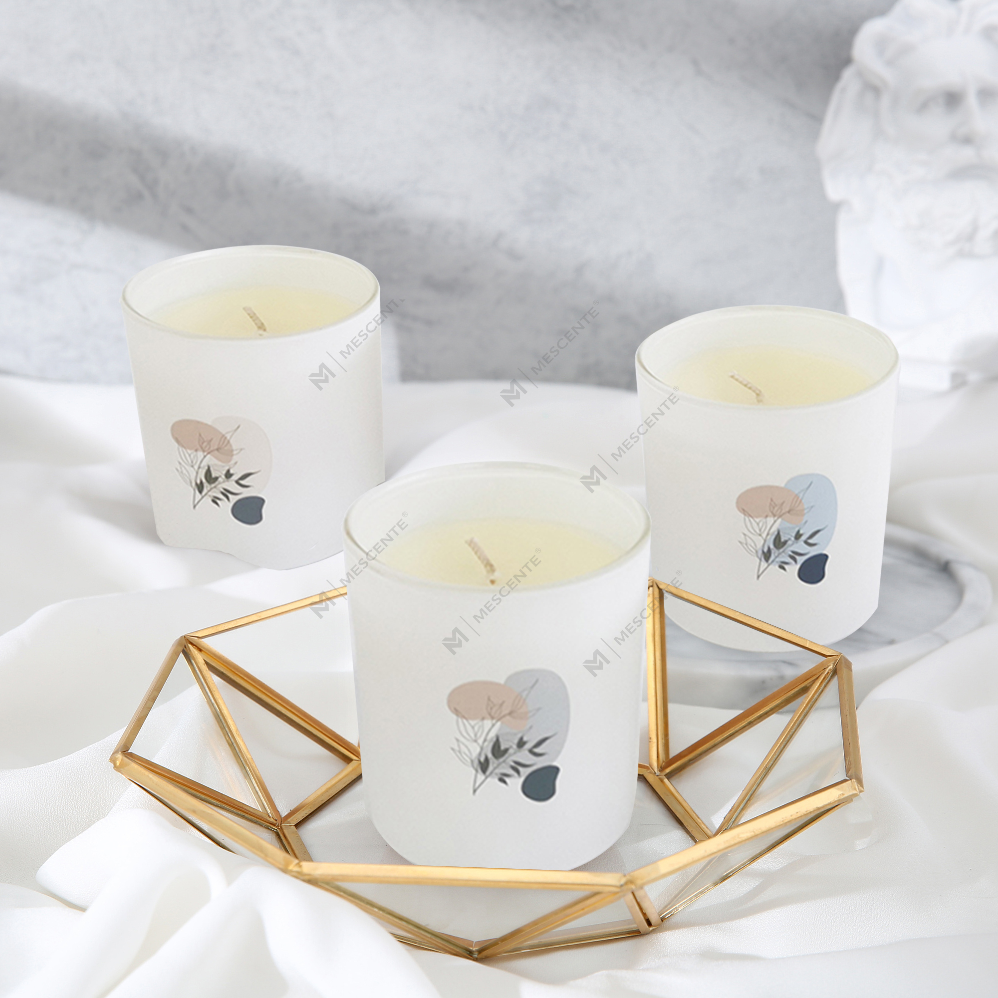 M&Scent เทียนหอมถั่วเหลืองกลิ่นอโรมาธรรมชาติ 100% คุณภาพสูงหลายรายการในขวดแก้วพร้อมฝาปิด