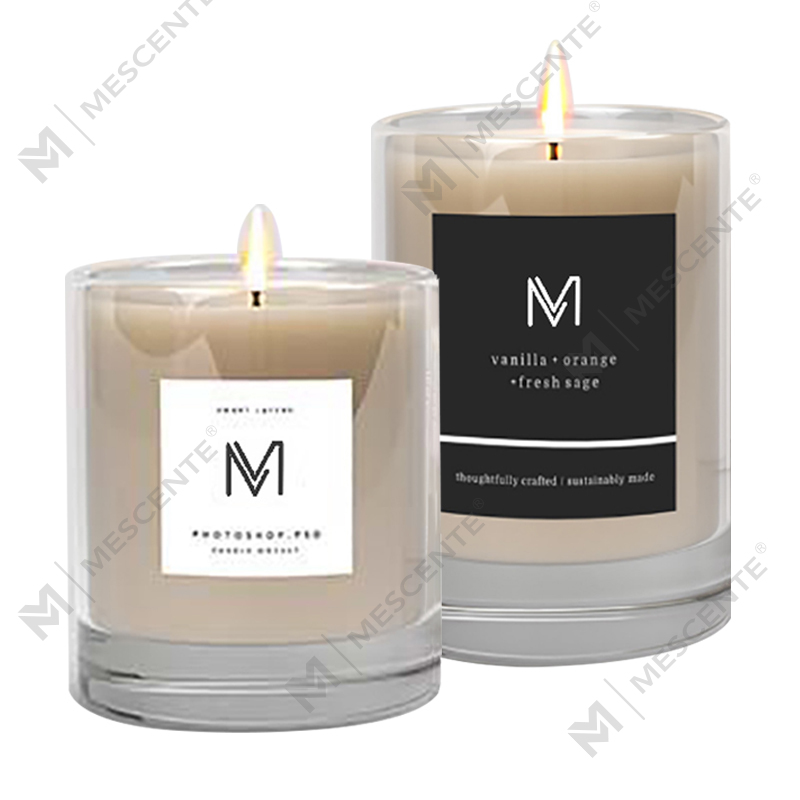 โรงงานขายส่ง M&Scent เทียนหอมขี้ผึ้งถั่วเหลืองฉลากส่วนตัวสุดหรูพร้อมกล่องจำนวนมาก