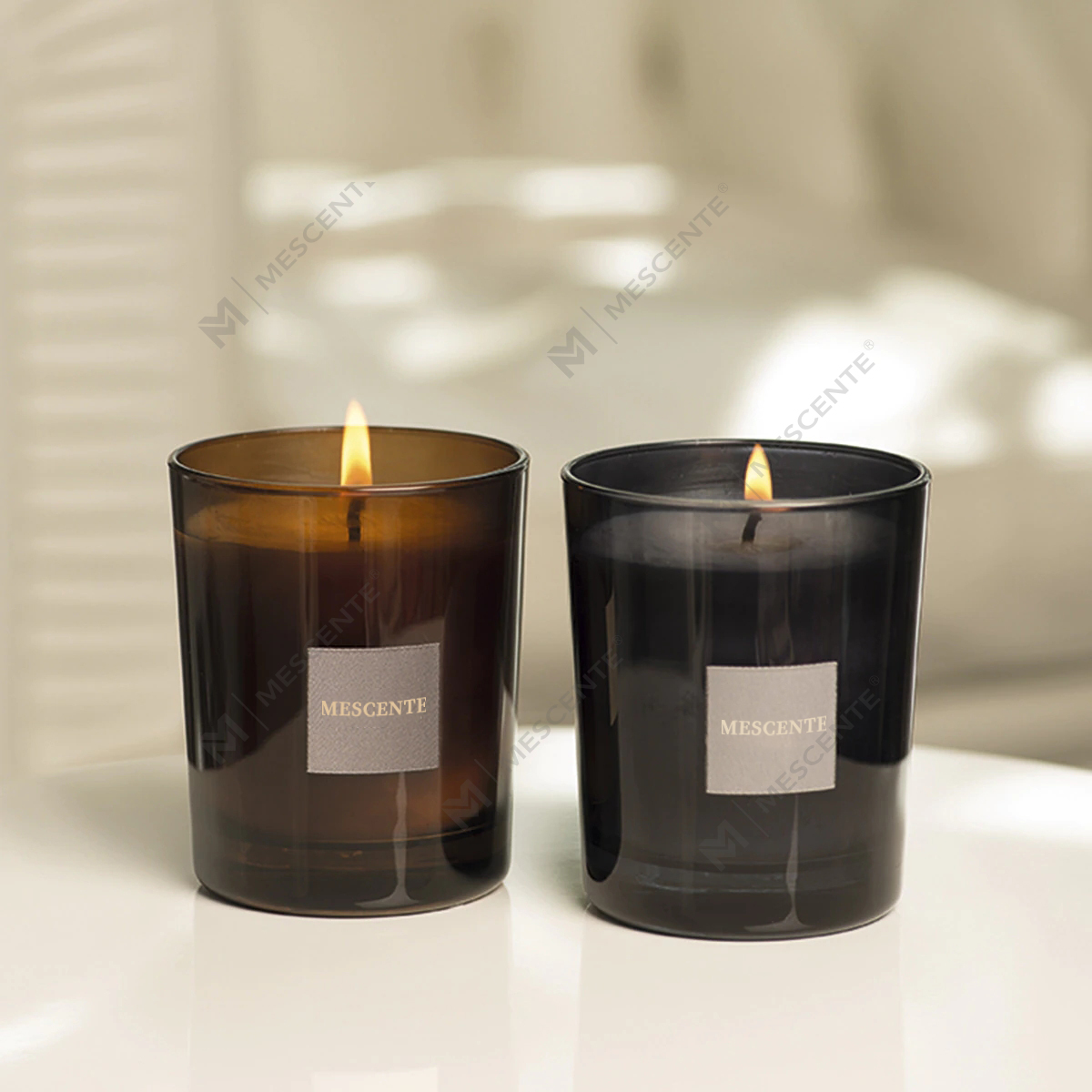 M&Scent Personalisieren Grab Klein Box Mit Klar Nicht Tropfende Kerzen Herzform Beton เทียน
