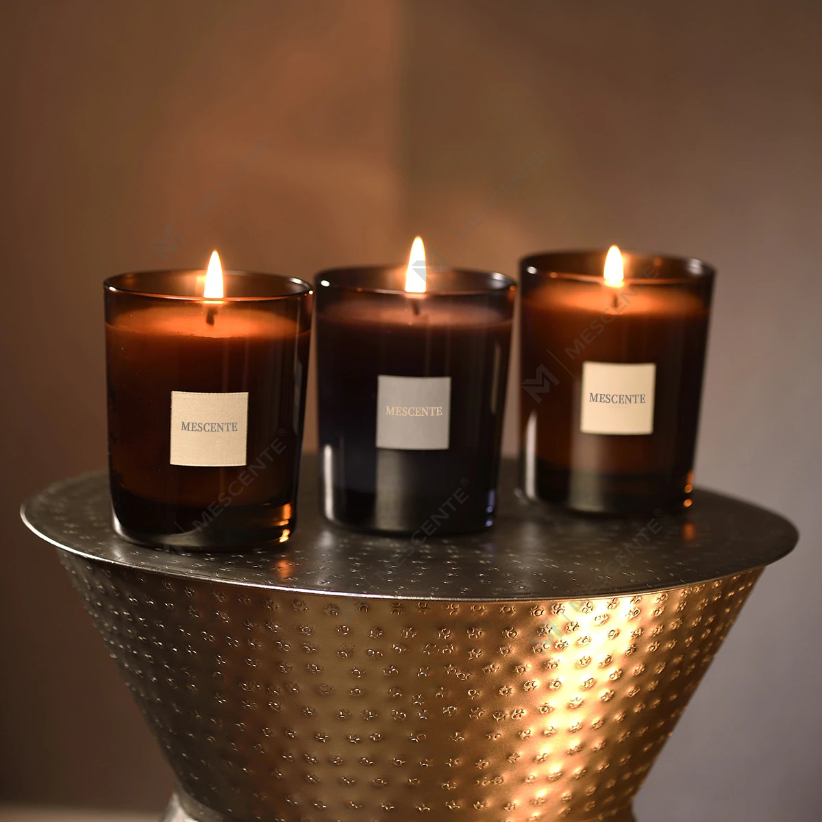 M&Scent Personalisieren Grab Klein Box Mit Klar Nicht Tropfende Kerzen Herzform Beton เทียน